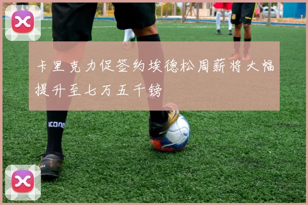 卡里克力促签约埃德松周薪将大幅提升至七万五千镑